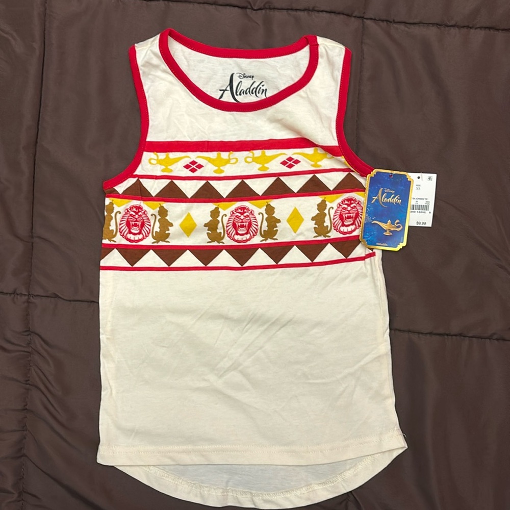 NEW Disney Aladdin Boys Tank Top XS